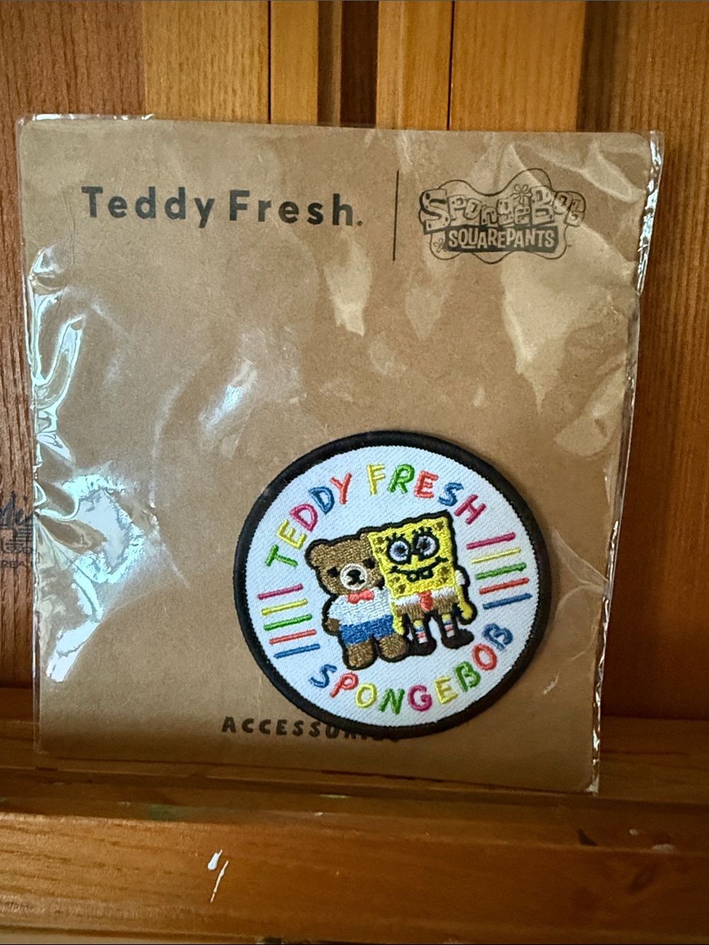 Teddy Fresh x Spongebob Embroidered Patch Collectible Unopened - Picture 3 of 3